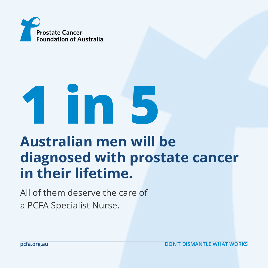 1 in 5 men will be diagnosed light blue